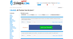 Desktop Screenshot of 1blague.com